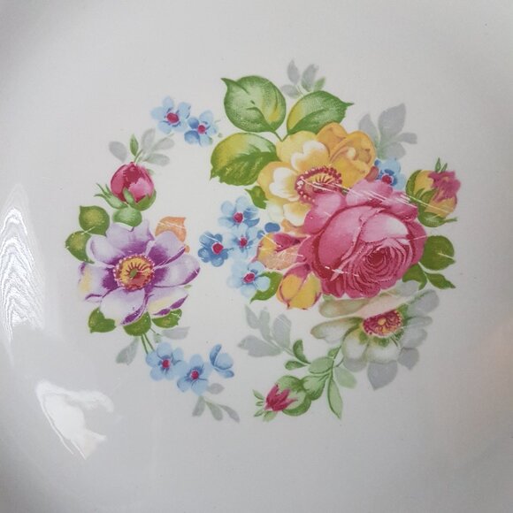 AMERICAN LIMOGES La MARR KS542 22K Gold Filigree Floral Platter & Bowl & Plate - Picture 5 of 16